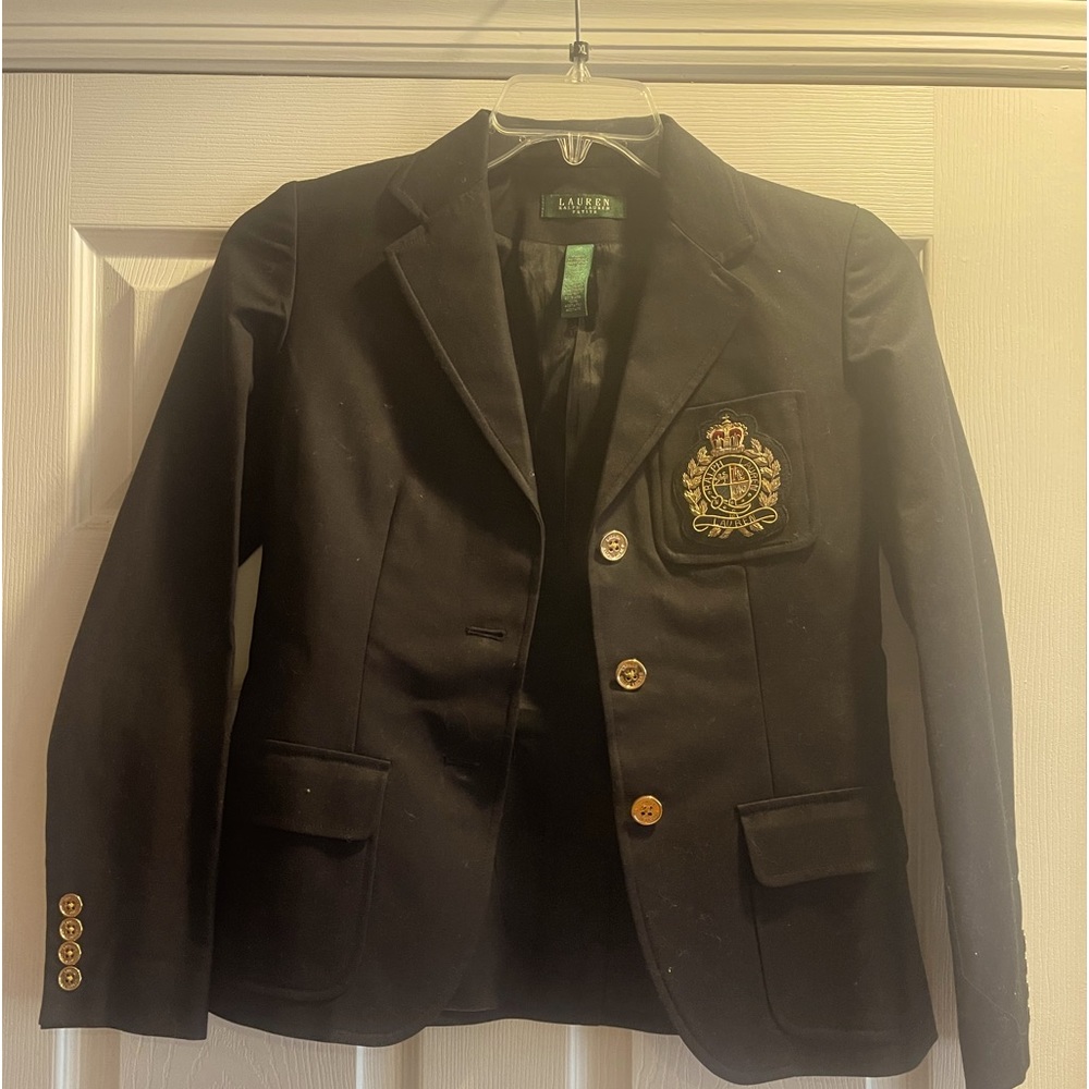 Ralph Lauren petite size 2, used in great condition, black suit jacket